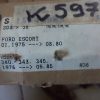 n°gd597 kit machoire frein ford escort volvo 340 391140 stop neuf DPA86
