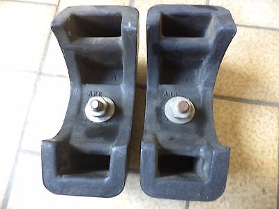 n°e639 lot 2 butoir pare choc arriere mercedes 230 sl w113 souplinox neuf DPA86