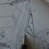 n°r71 baguette aile avg noir innocenti bertone 53633321 neuve DPA86