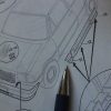 n°r69 baguette aile avg marron innocenti bertone 53636321 neuve DPA86