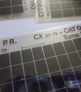 n°h366 lot 4 microfiche citroen cx 001190 12/79 DPA86