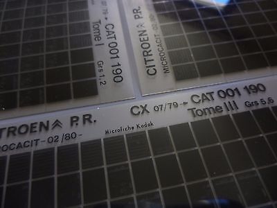 n°h367 lot 4 microfiche citroen cx 001190 02/80 DPA86