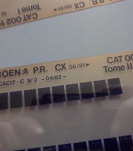 n°h344 lot 4 microfiche citroen cx 002190 04/82 DPA86