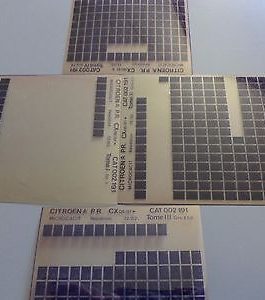 n°h351 lot 4 microfiche citroen cx 002191 12/82 DPA86