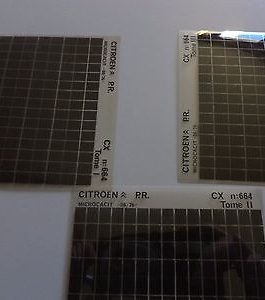 n°h345 lot 3 microfiche citroen cx 664 06/76 DPA86