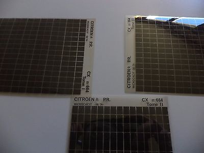 n°h345 lot 3 microfiche citroen cx 664 06/76 DPA86
