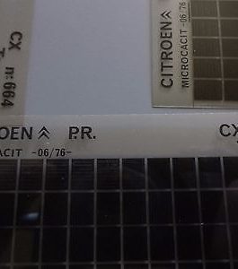 n°h345 lot 3 microfiche citroen cx 664 06/76 DPA86