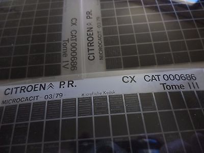 n°h355 lot 4 microfiche citroen cx 00686 03/79 DPA86