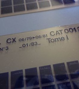 n°h368 lot 4 microfiche citroen cx 001370 01/83 DPA86
