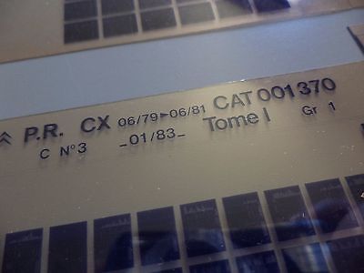 n°h368 lot 4 microfiche citroen cx 001370 01/83 DPA86
