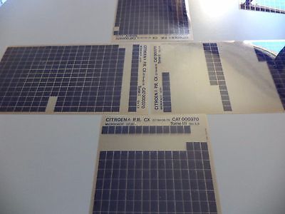 n°h359 lot 4 microfiche citroen cx 000370 07/81 DPA86