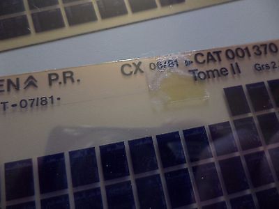 n°h370 lot 4 microfiche citroen cx 001370 07/81 DPA86