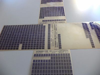 n°h361 lot 4 microfiche citroen cx 000370 02/83 DPA86