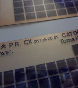 n°h369 lot 4 microfiche citroen cx 001370 02/82 DPA86