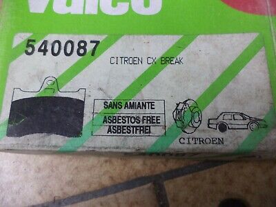 n°gd559 jeu plaquette ar citroen cx break xm break 540087 valeo neuf DPA86