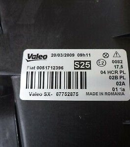 n°vt90 phare avg fiat punto 51712396 neuf DPA86