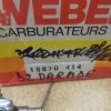 carburateur weber 32DARA36 renault  18870414 neuf n°8ce60 DPA86