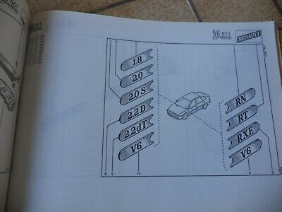 n°rn200 catalogue pieces detachées renault laguna pr1240-1 DPA86