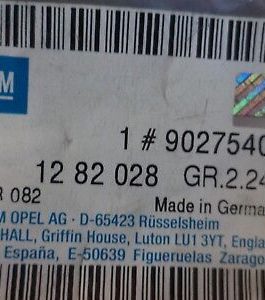 n°v425 fil bougie opel omega vectra 90275401 neuf 870 DPA86
