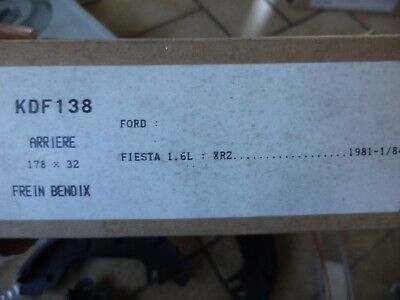 n°gd602 kit frein ford fiesta XR2 kdf138 ferodo neuf DPA86