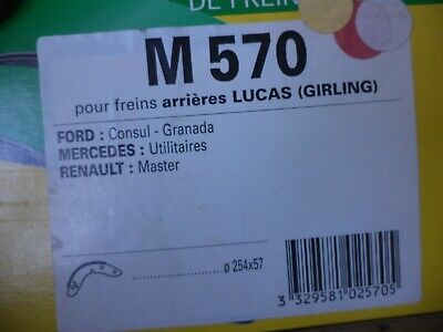 n°gd605 kit machoire frein renault master M570 MGA neuf DPA86