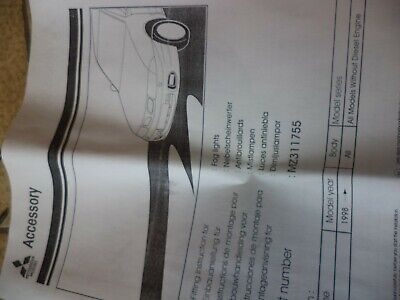 n°d78 kit antibrouillard mitsubishi carisma ref mz311755 neuf DPA86