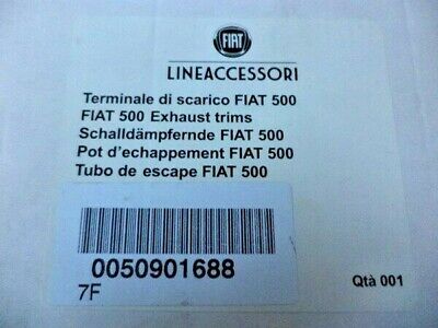 n°fg5 embout echappement chrome fiat 500 5091688 neuf DPA86