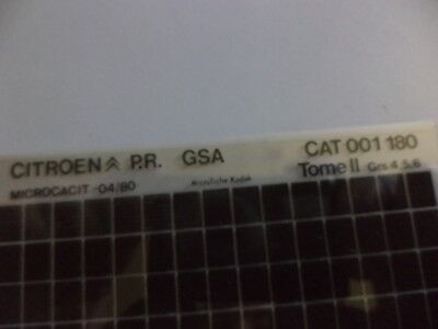 n°r223 lot 3 microfiche citroen GSA n°1180 DPA86