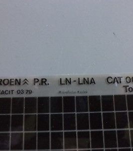 n°r238 lot 2 microfiche citroen LN LNA  n°696 DPA86