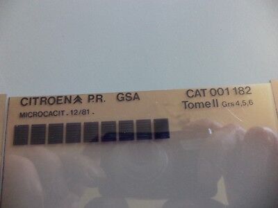 n°r225 lot 3 microfiche citroen GSA n°1182 DPA86