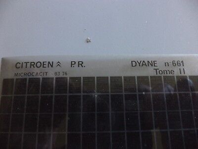 n°r239 lot 2 microfiche citroen DYANE  n°661 DPA86