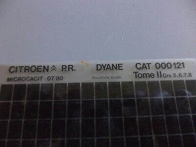 n°r242 lot 2 microfiche citroen DYANE  n°121 DPA86