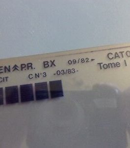 n°r220 lot 3 microfiche citroen bx n°570 DPA86