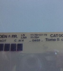 n°r234 lot 3 microfiche citroen LN LNA  n°153 DPA86