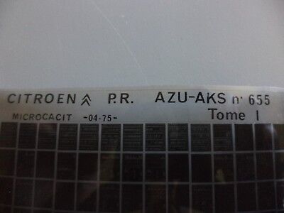 n°r228 lot 2 microfiche citroen 2cv AZU AKS  n°655 DPA86
