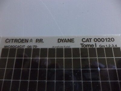 n°r243 lot 2 microfiche citroen DYANE  n°120 DPA86