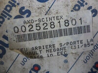 n°gd322 feu ard renault megane 25281801 scintex neuf DPA86