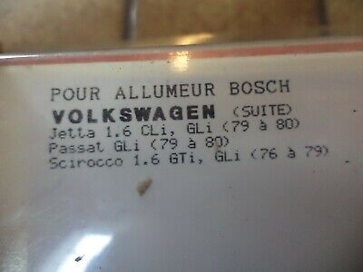 n°gd339 gd487 tete delco doigt Volkswagen golf GTI dub437 lucas neuf DPA86