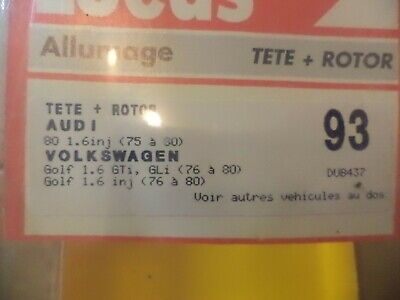 n°gd339 gd487 tete delco doigt Volkswagen golf GTI dub437 lucas neuf DPA86