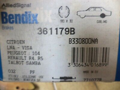 n°gd189 kit machoires frein citroen lna visa 104 r4 r5 samba 361179b neuf DPA86
