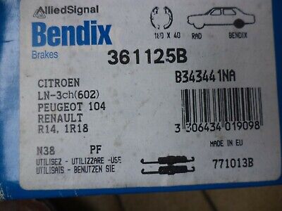 n°gd190 kit machoires frein citroen ln 104 r14 r18 361125b bendix neuf DPA86