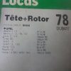 n°gd126 tete delco opel ascona corsa manta dub417 lucas neuve DPA86