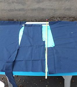 n°e433 tissu siege etoffe mercedes bleu neuf DPA86
