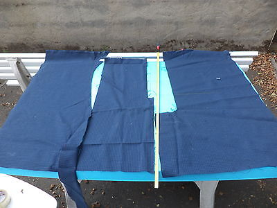 n°e433 tissu siege etoffe mercedes bleu neuf DPA86
