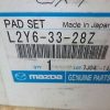 n°sa108 jeu plaquette av mazda CX7 CX9 l2y63328z neuf DPA86