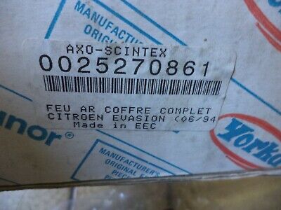 n°gd201 feu coffre ard citroen evasion 25270861 scintex neuf DPA86