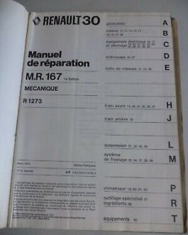 n°rn44 catalogue renault r30 rm167 DPA86