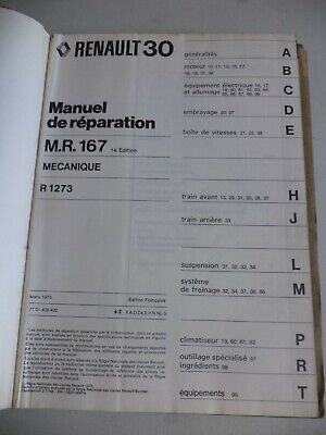 n°rn44 catalogue renault r30 rm167 DPA86