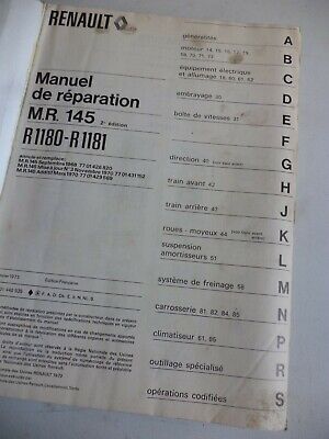 n°rn45 catalogue renault r6 mr145 DPA86