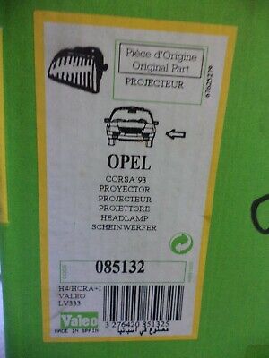 n°gd199 phare avg opel corsa B 085132 valeo neuf DPA86